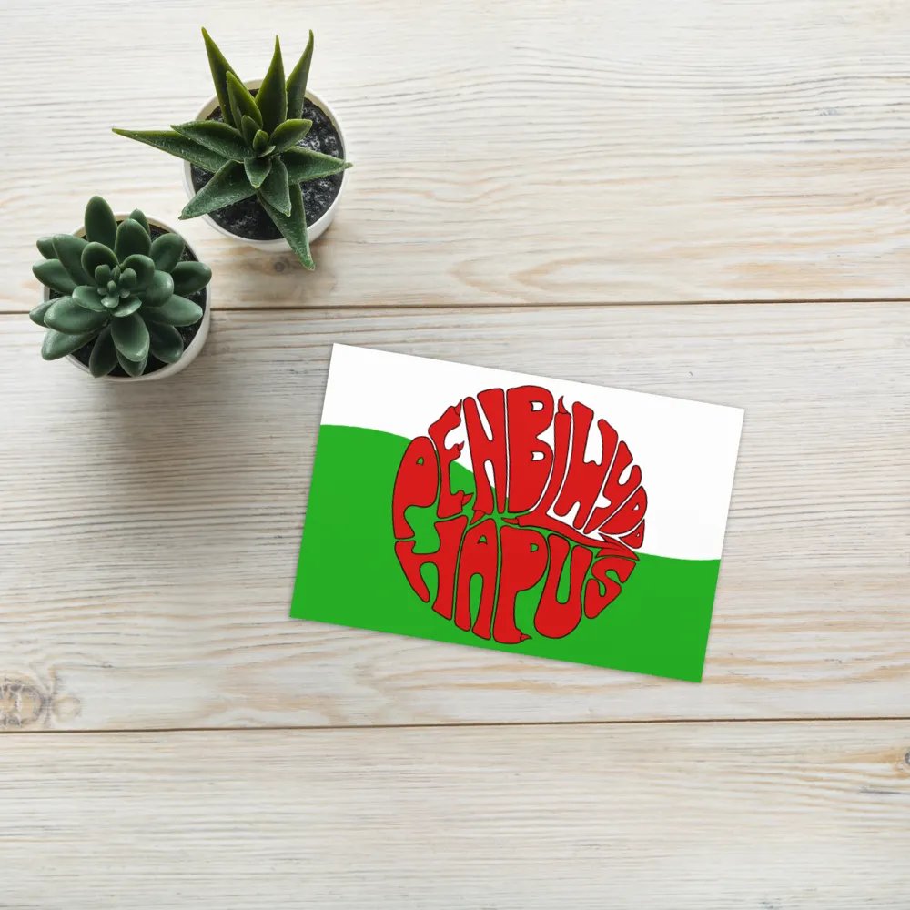 Penblwydd Hapus landscape greetings card product image (9)