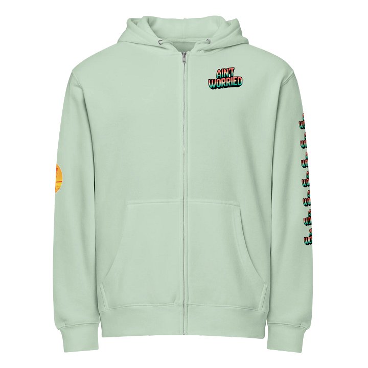 Ain't Worried (Yah Got My Back) - Premium Full Zip Hoodie product image (2)
