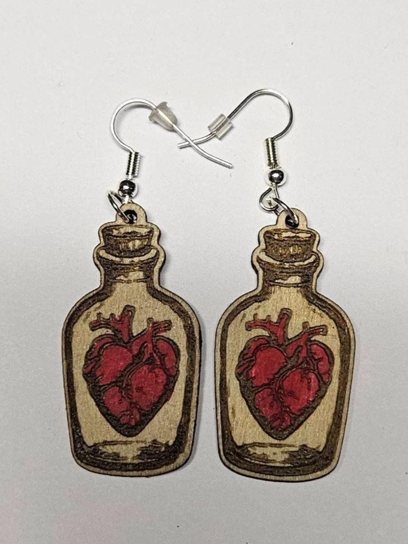 Heart Jar Earing product image (1)