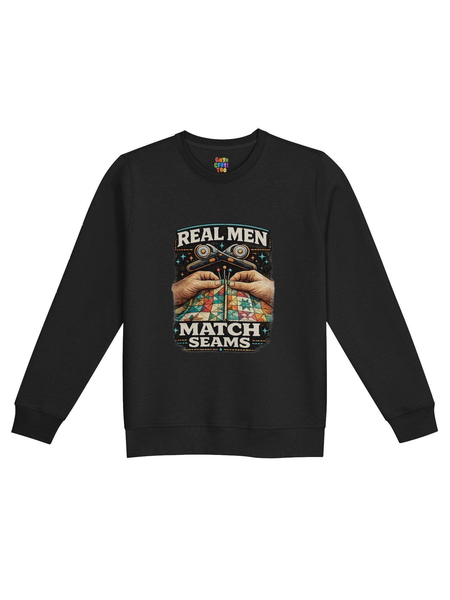 REAL MEN Match Seams Quilter Sweatshirt product image (1)