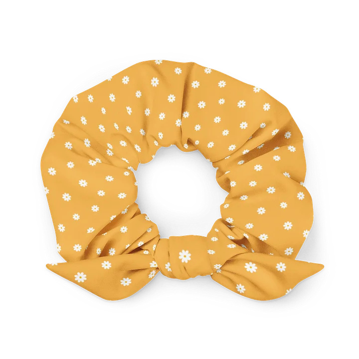 Mustard Daisy Print Scrunchie product image (1)