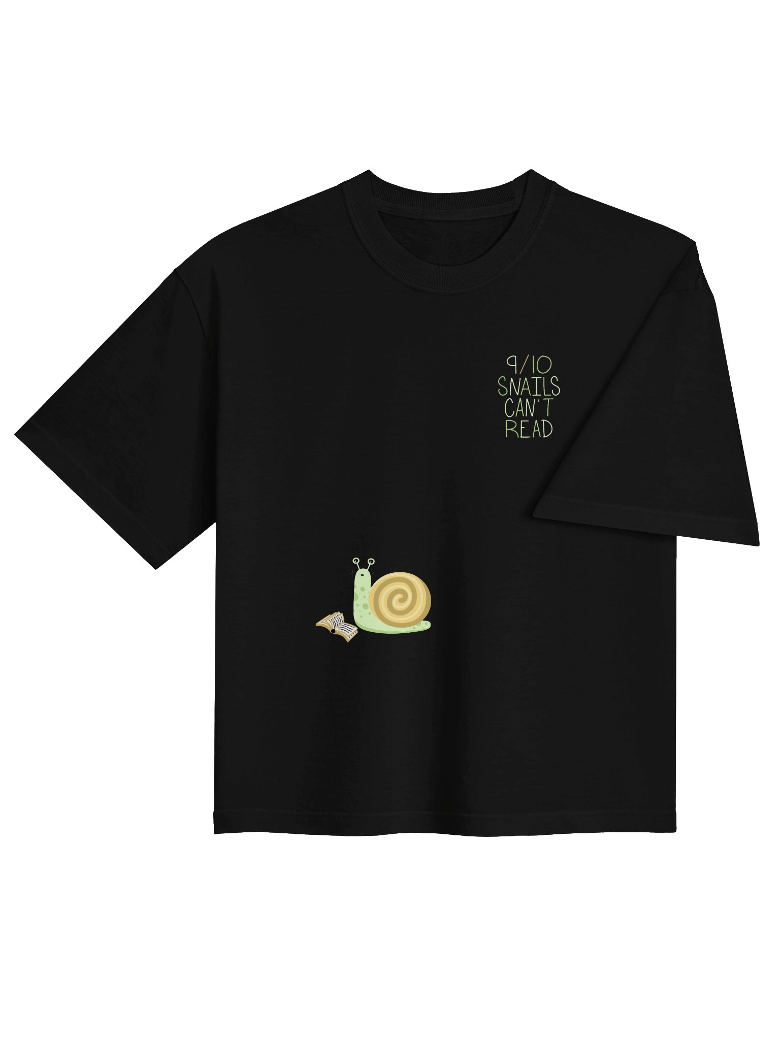 9/10 Snails Can't Read - Boxy Crop Top product image (4)