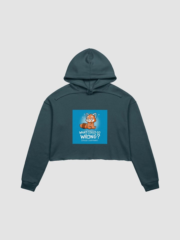 Red Panda Meme Bella Crop Hoodie product image (4)