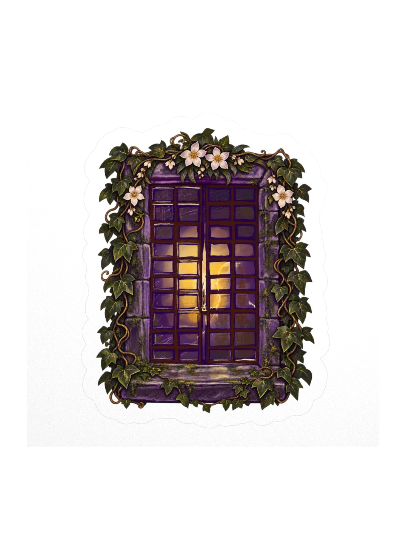 Ivy Window Glow Kiss Cut Sticker product image (1)