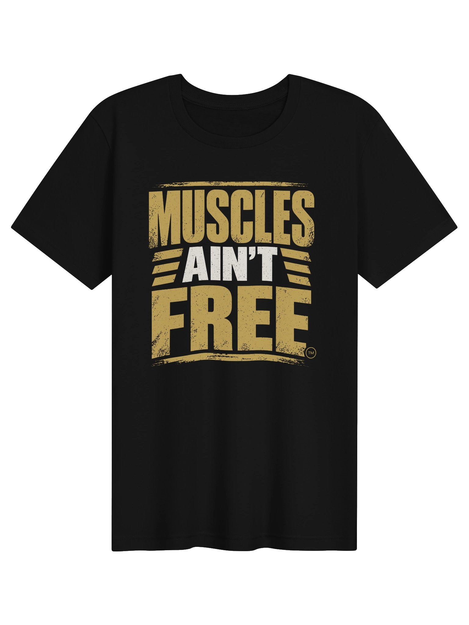 The "Muscles Ain't Free" Royal Ultra-Soft Premium Graphic Tee product image (1)