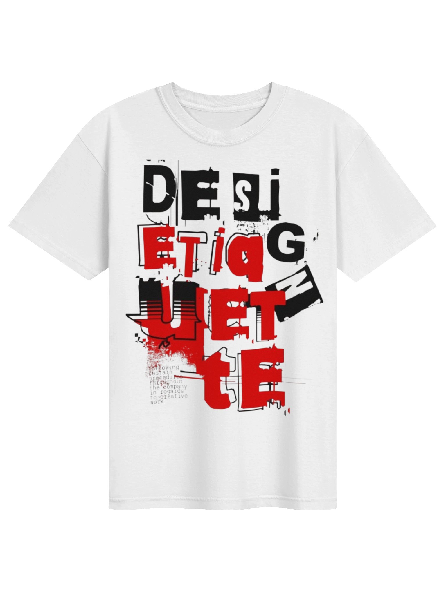 T-Shirt — Bold Red & Black Graphic Back Print product image (1)