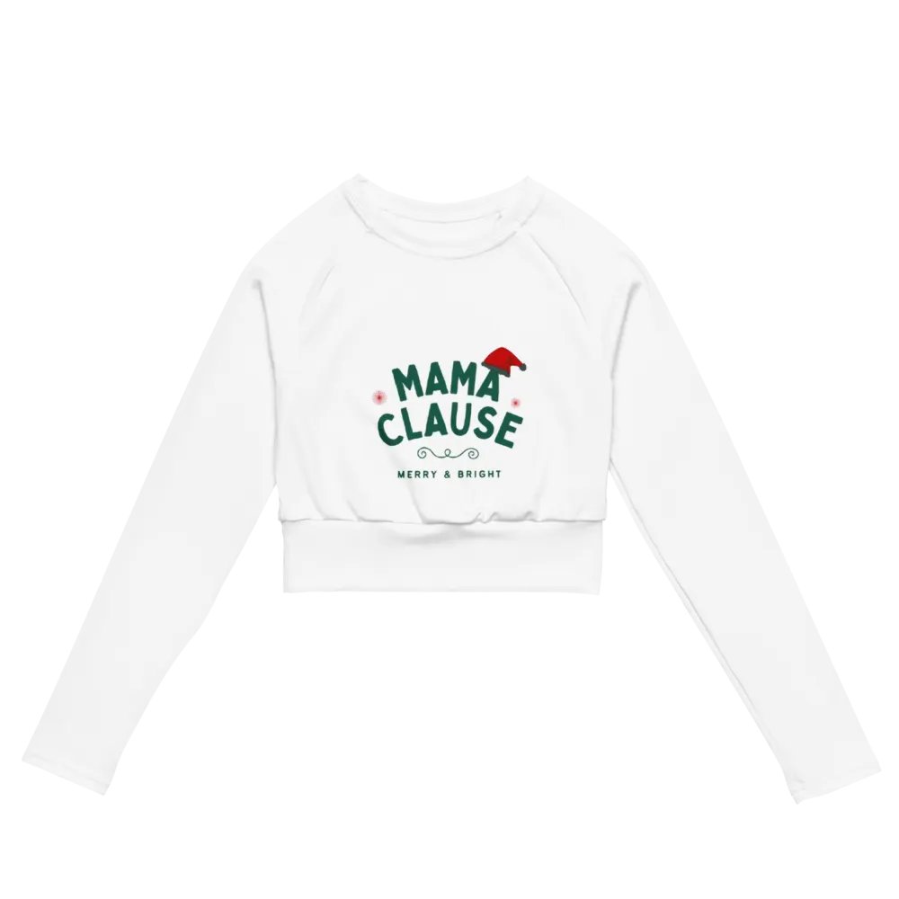 Mama Clause: Eco Chic Print Long Sleeve Crop product image (4)