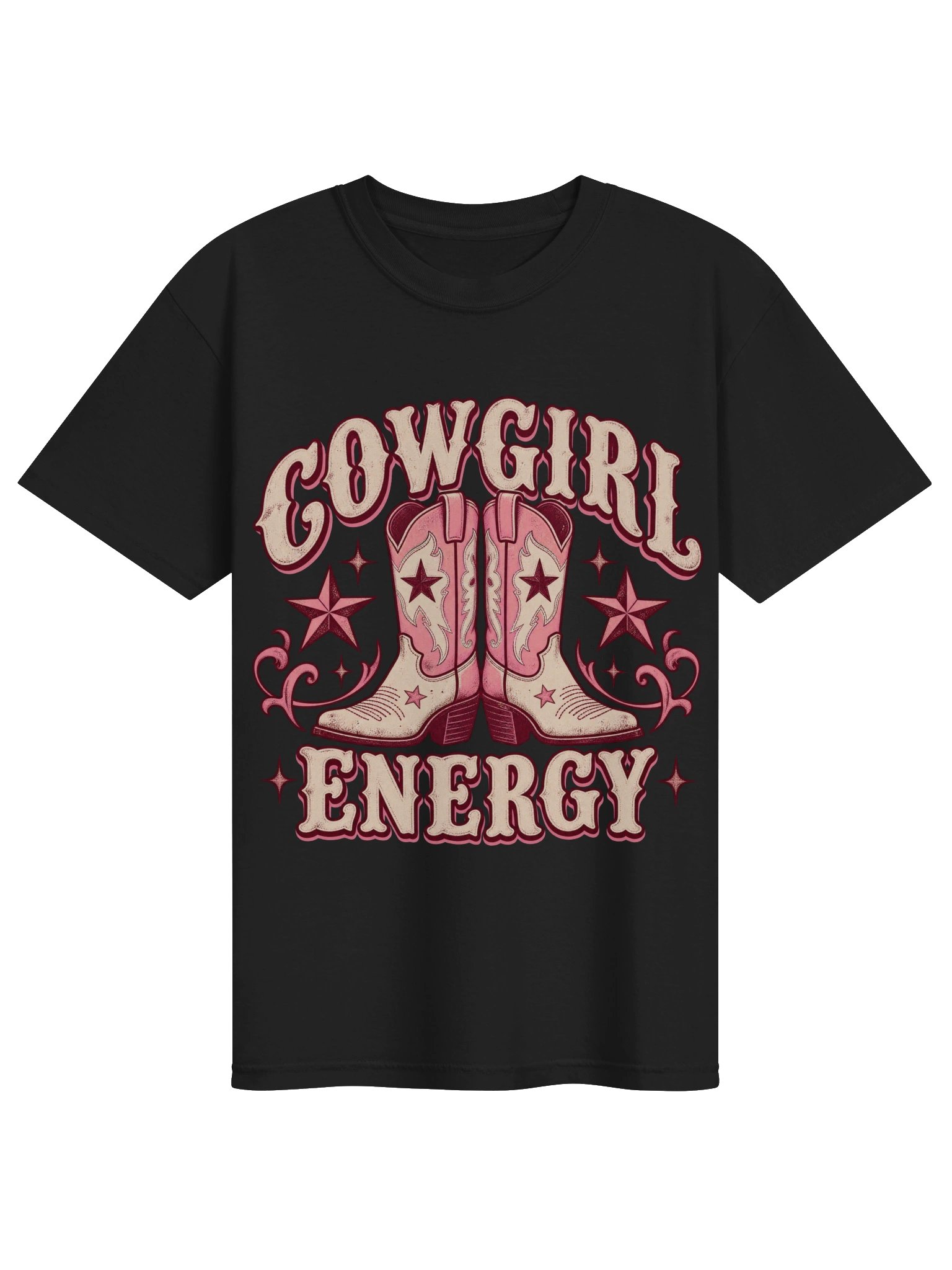 Pink Cowgirl Energy T-Shirt, Retro Western Boots Graphic Tee, Howdy Country Girl Shirt, Vintage Southern Style Apparel product image (13)