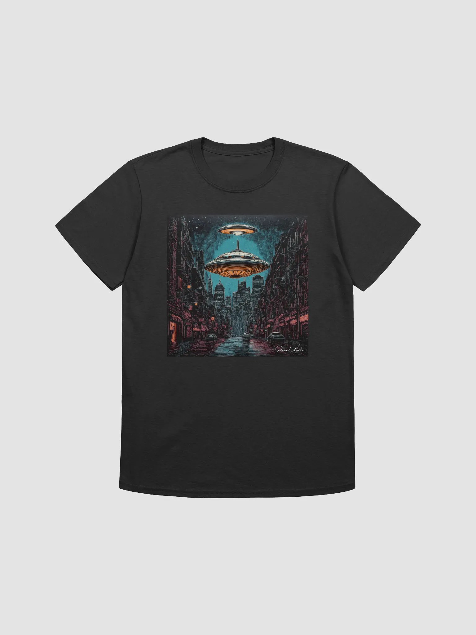 Cityscape Saucer Unisex Tee product image (2)