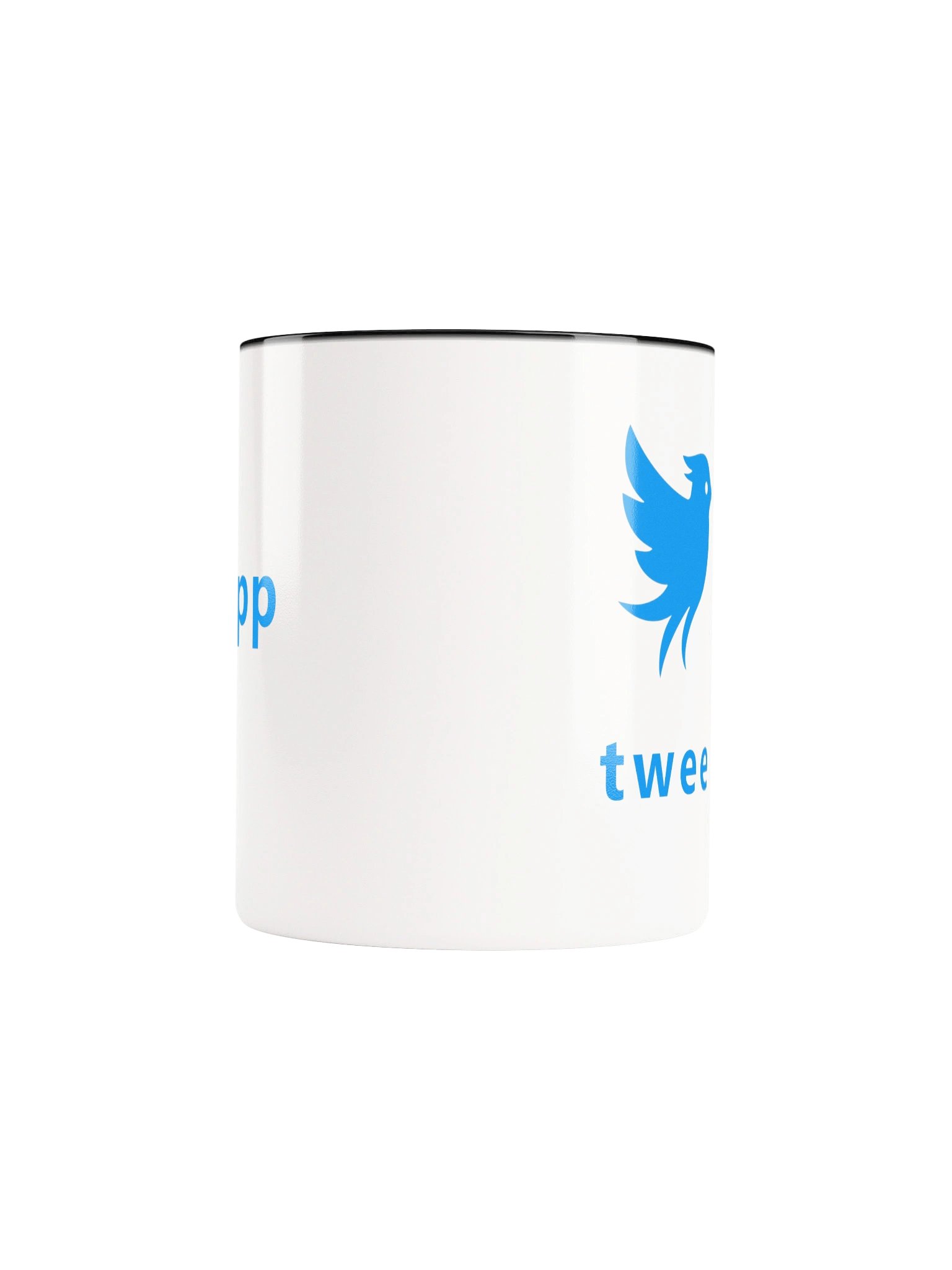 Tweet White Mug, Black Handle product image (10)