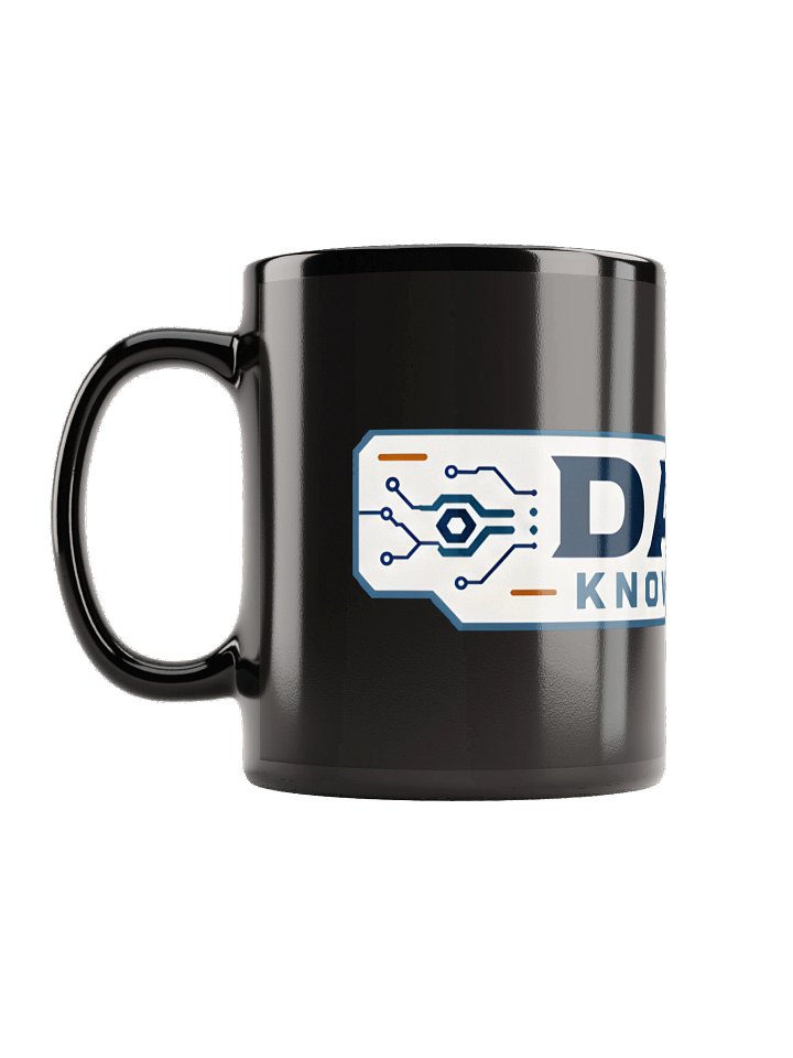 Dads Know Stuff Large Logo Black Mug product image (2)