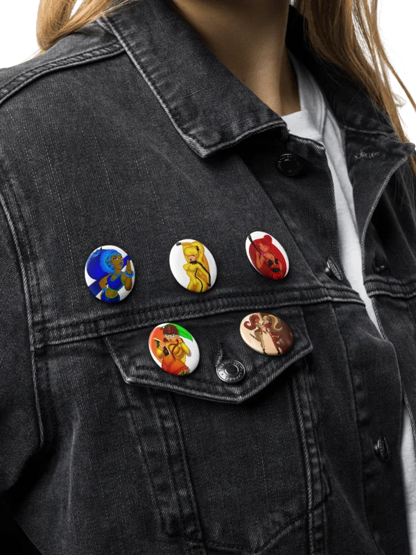Flavor Girls Character - Pin Button Set product image (1)