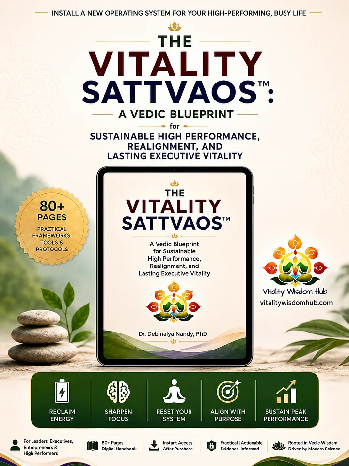 The Vitality SattvaOS™ Executive Vitality Handbook: Energy, Focus, & Purpose Reset Blueprint product image (2)