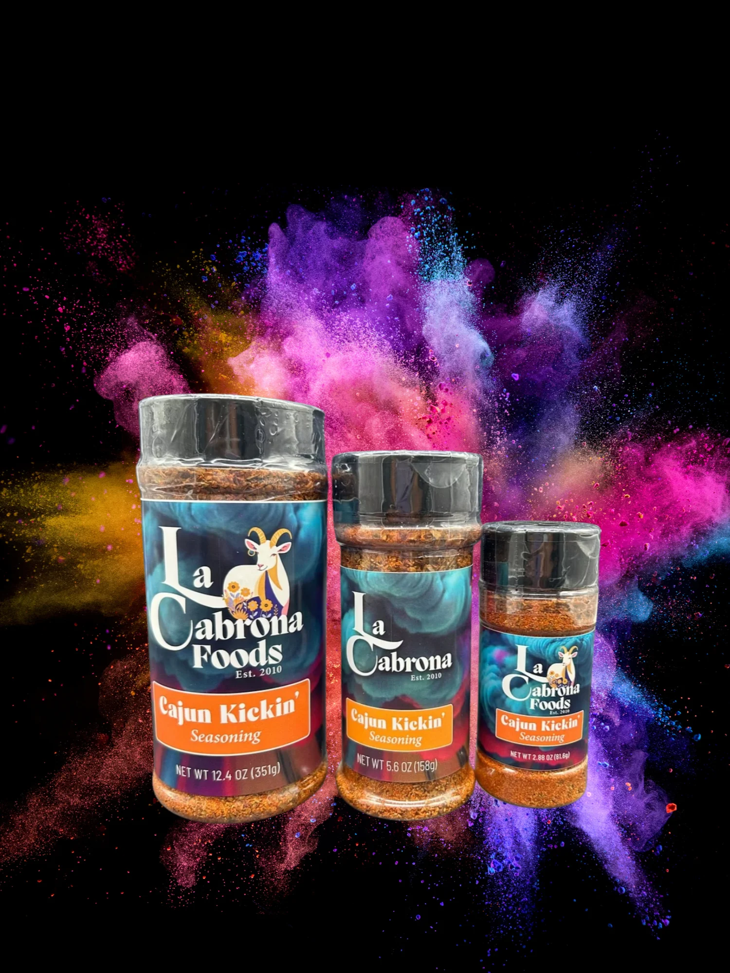 La Cabrona Foods Cajun Kickin' Seasoning, Bold Authentic Mexican-Style Seasoning product image (3)