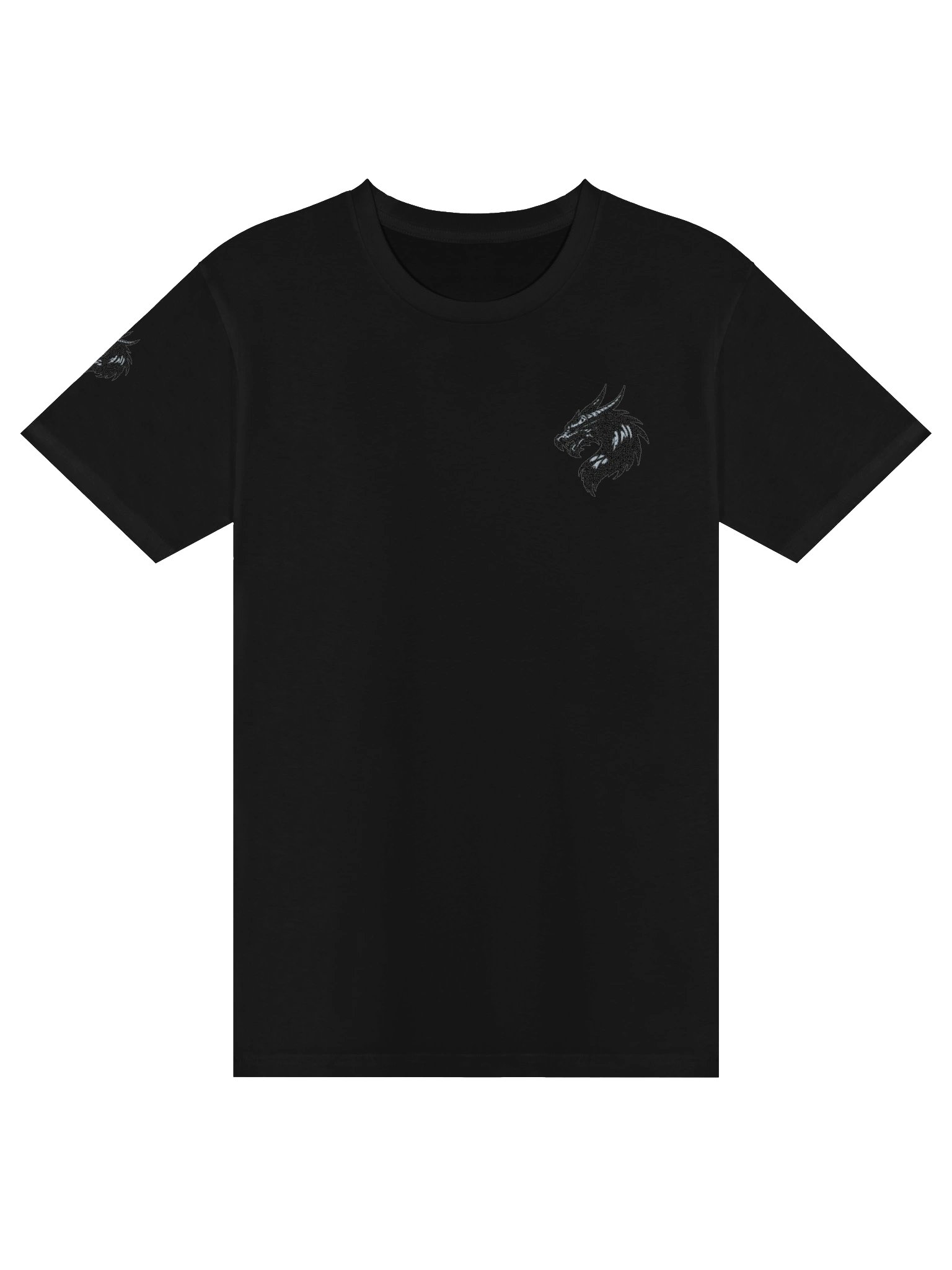 🖤 BLACK DRAGON EMBROIDERED T-SHIRT Power Doesn’t Announce Itself. product image (5)