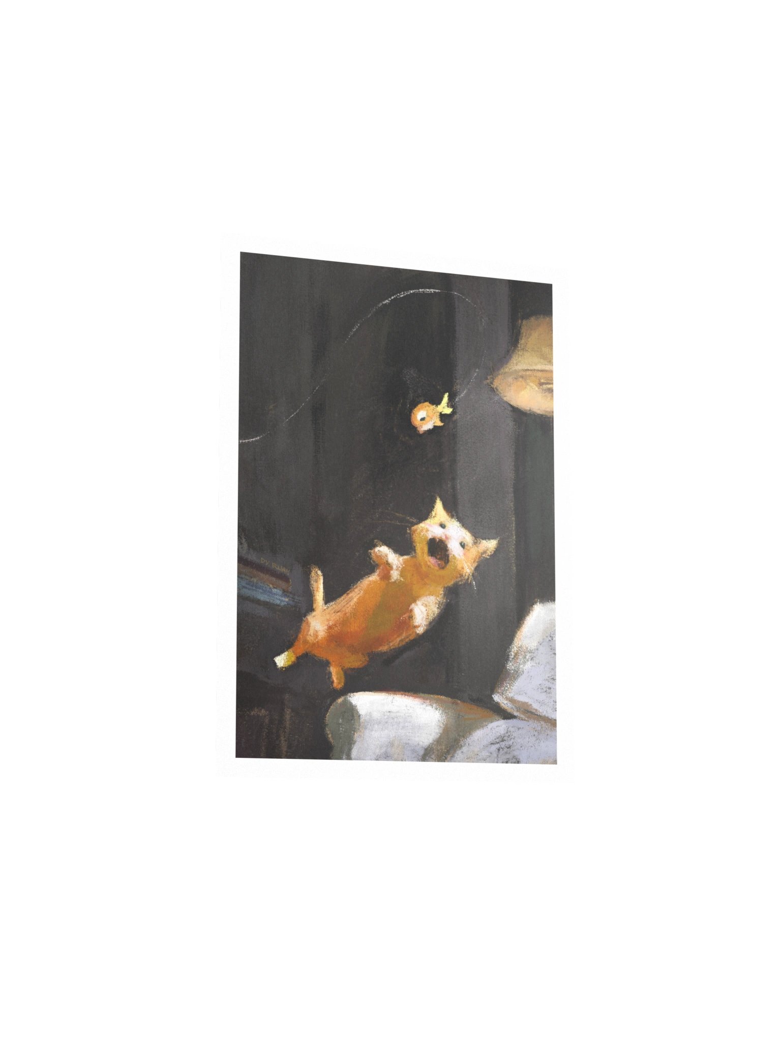 aerial cat chase - print product image (3)