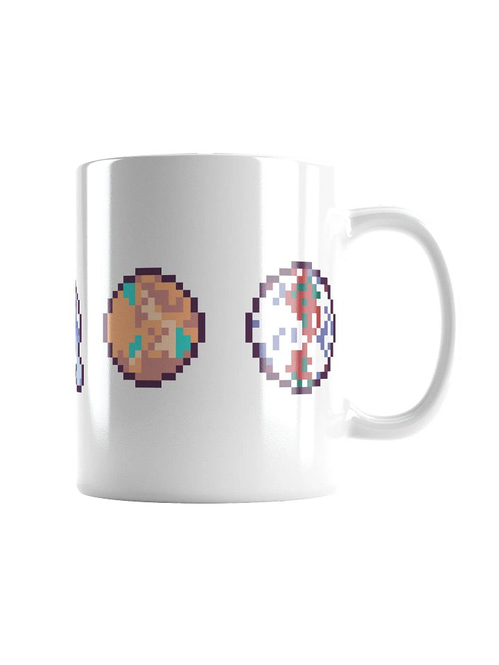 Pixel Planets White Mug product image (1)