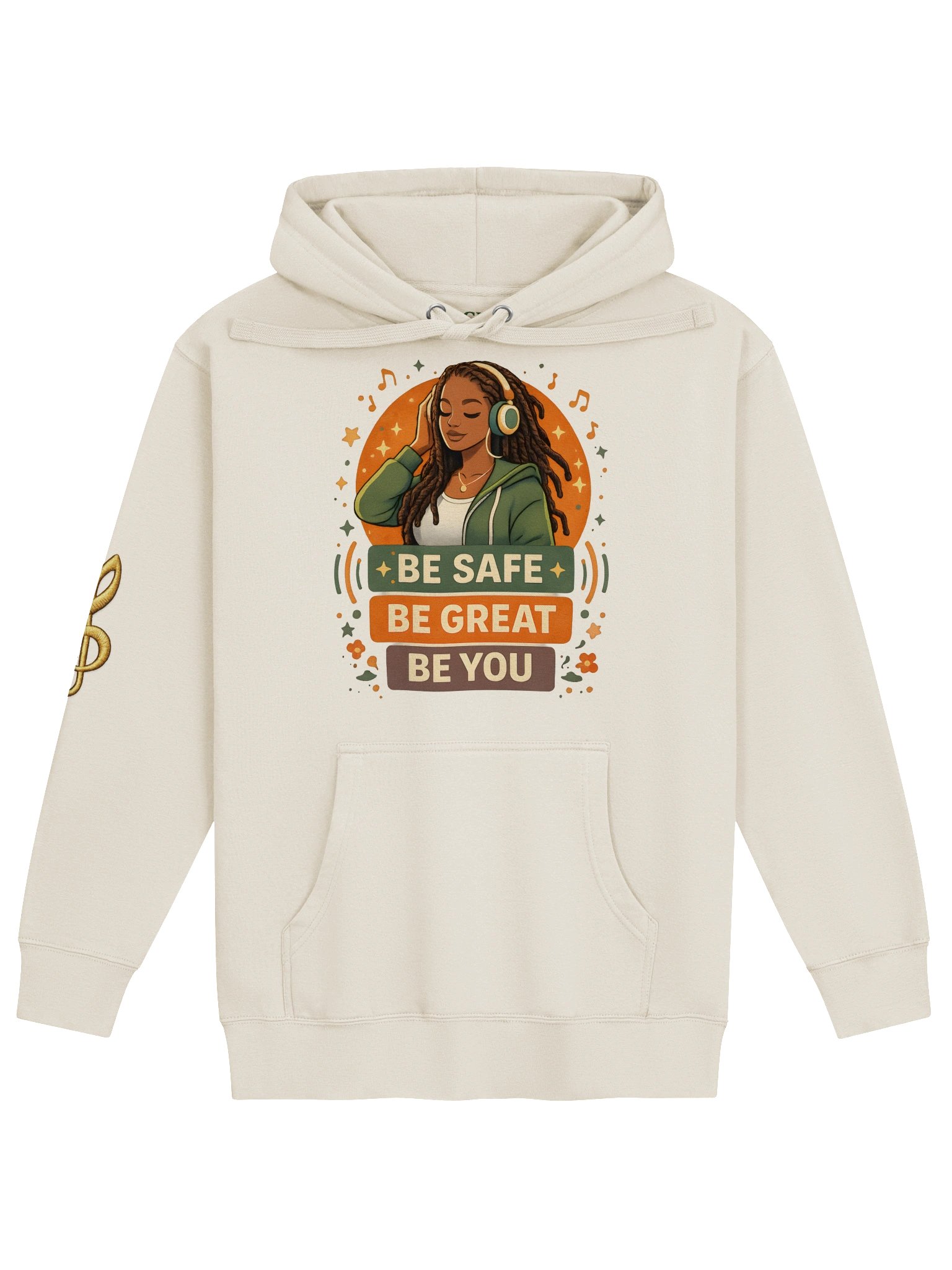Be Safe Be Great Be You™ Music Lover Premium Hoodie product image (5)