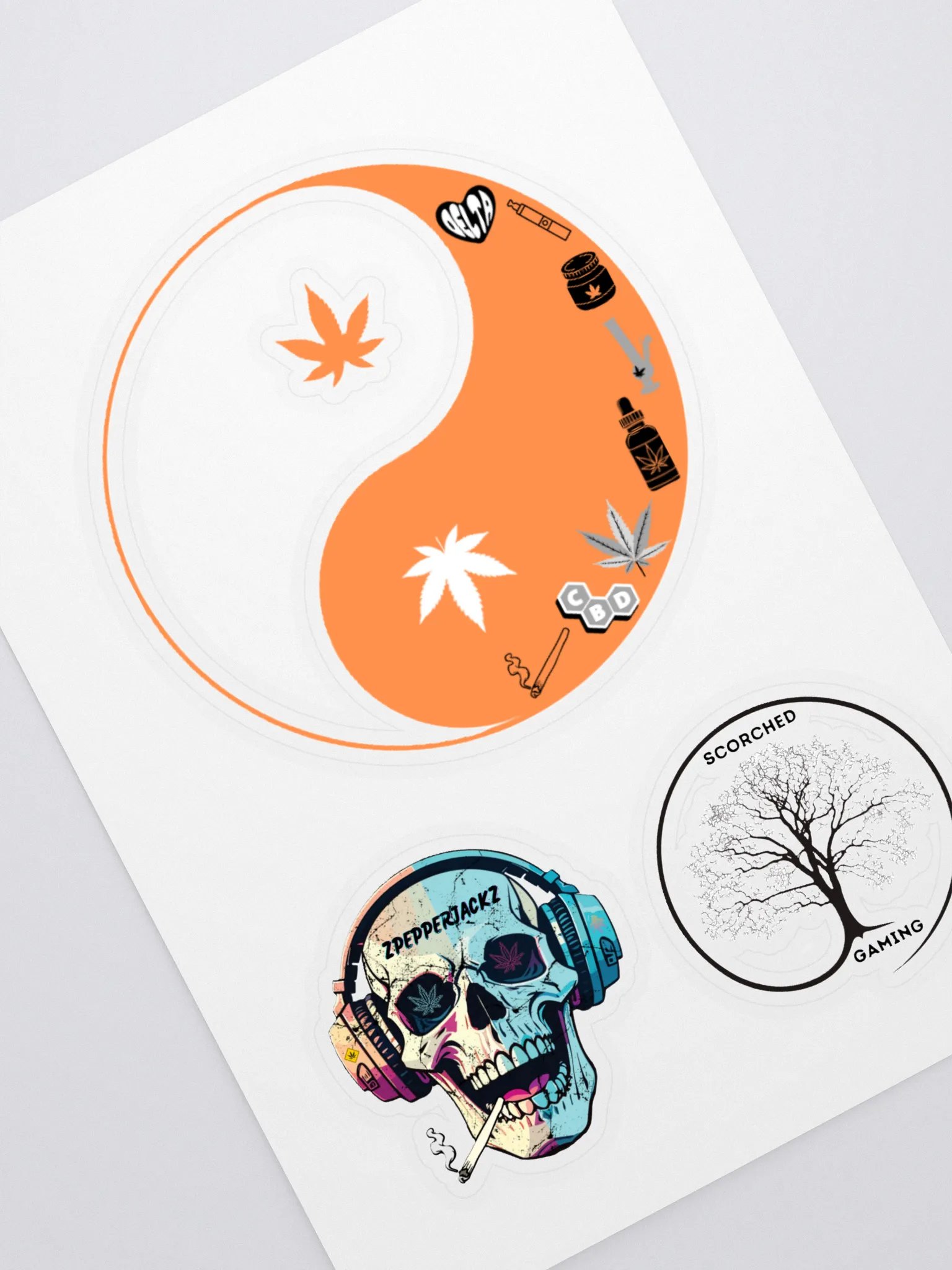 zPEPPERJACKz Scorched Gaming Sticker Bundle product image (2)