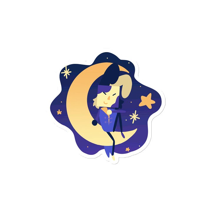 Moon Rabbit Fridge Magnet product image (2)