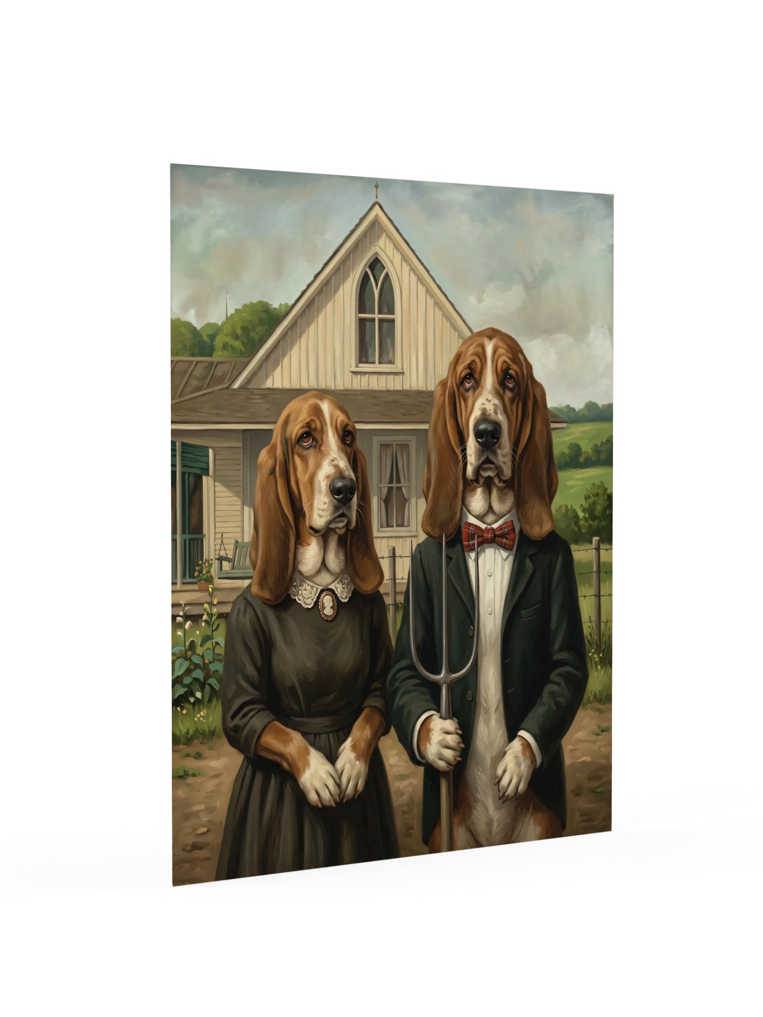 American Gothic Bassets Poster product image (16)