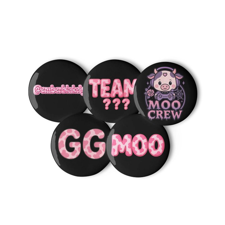MOO-tiful Pin Buttons Set product image (3)