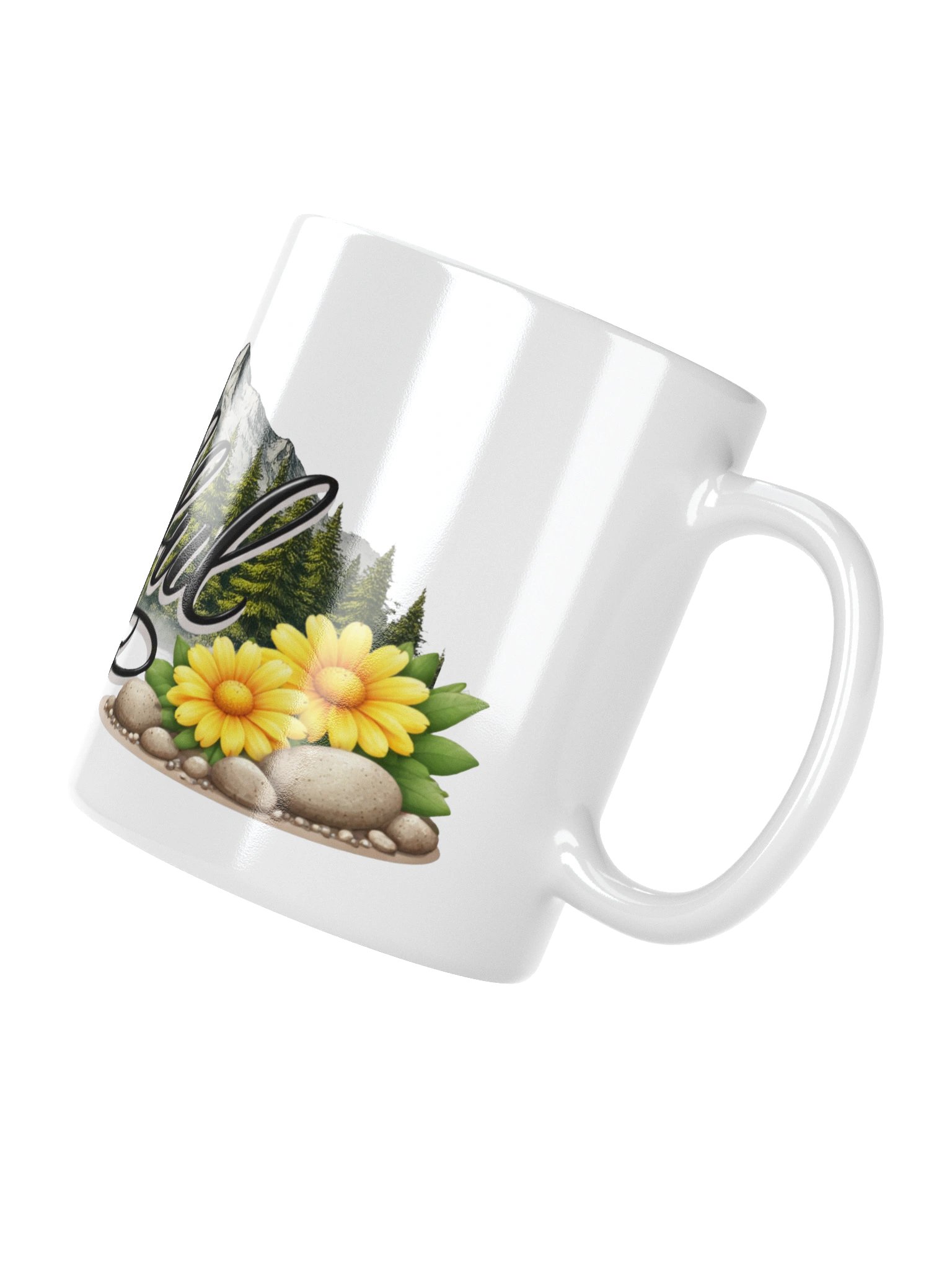 Mountain Thankful White Glossy Mug product image (6)