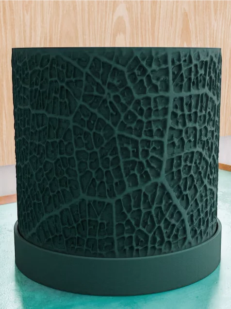Leaf Textured Planter Pot with Drip Tray product image (3)
