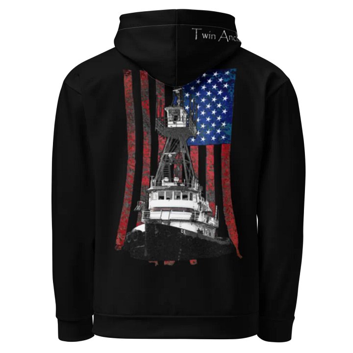 AF & Tug CE (Black) – Performance Marine Wear | Twin Anchor Apparel North Current Line product image (1)