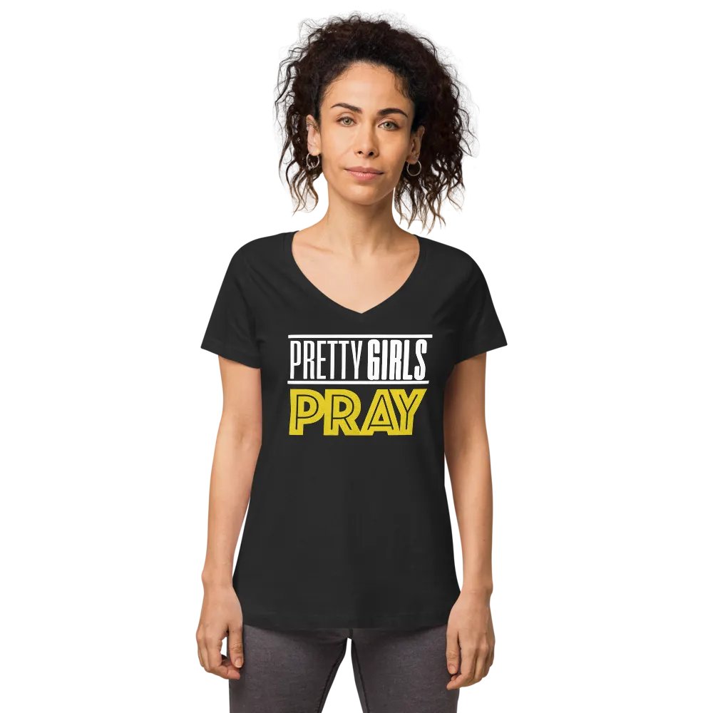 Pretty Girls Pray V-Neck product image (1)