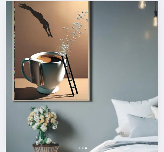 Coffee Diver Poster Wall Art product image (4)