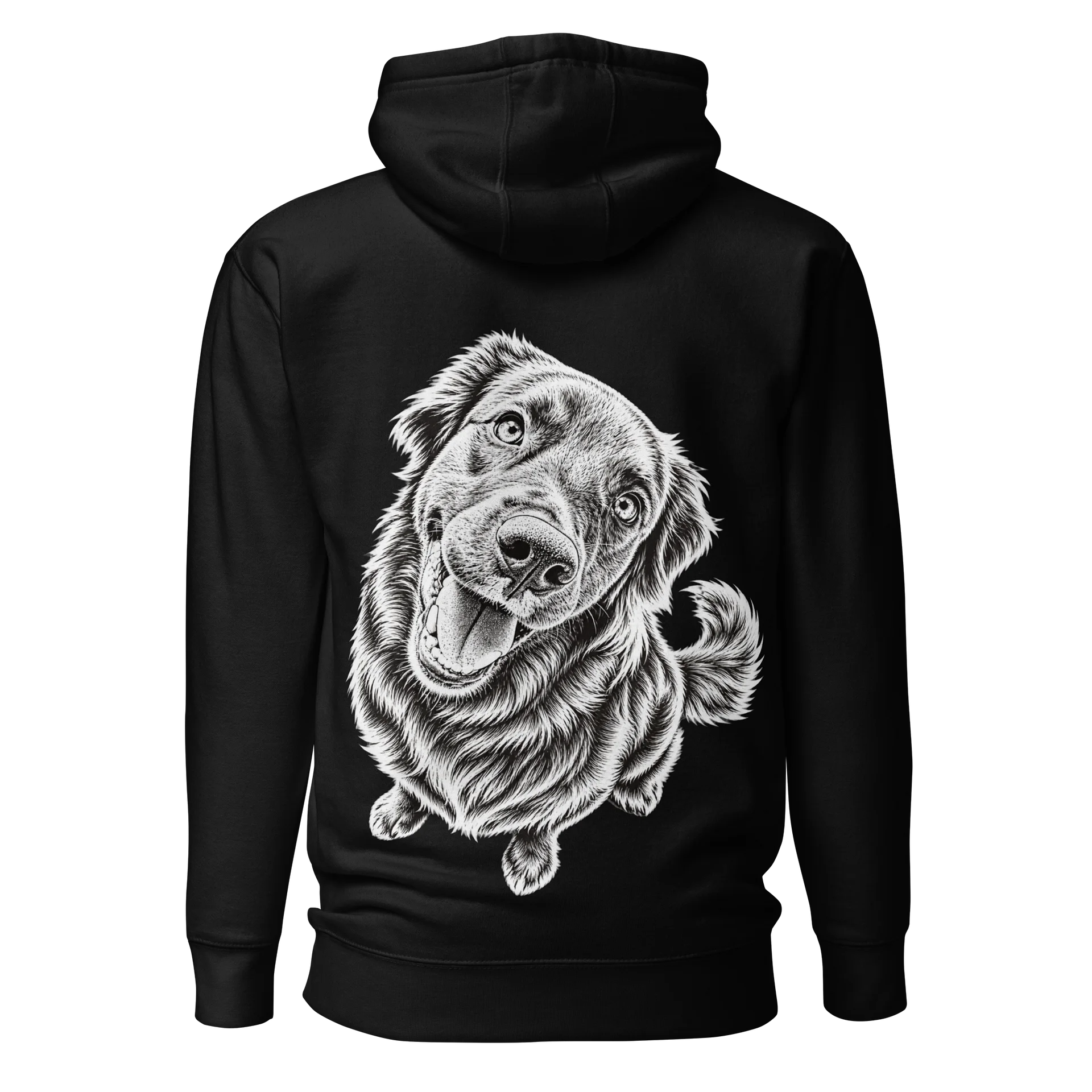 Cheerful Sketch Dog Hoodie product image (1)