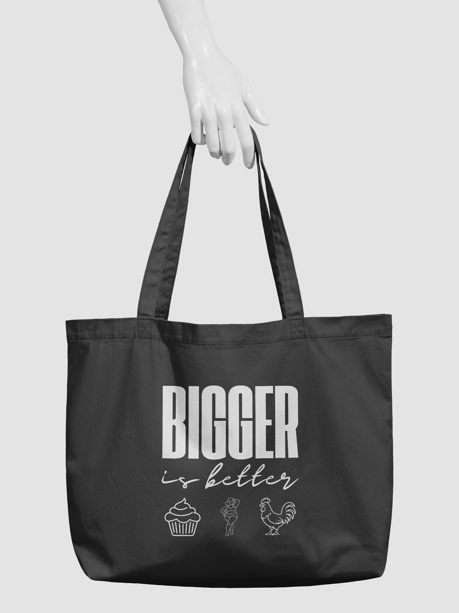 BIGGER is Better Organic Tote product image (3)