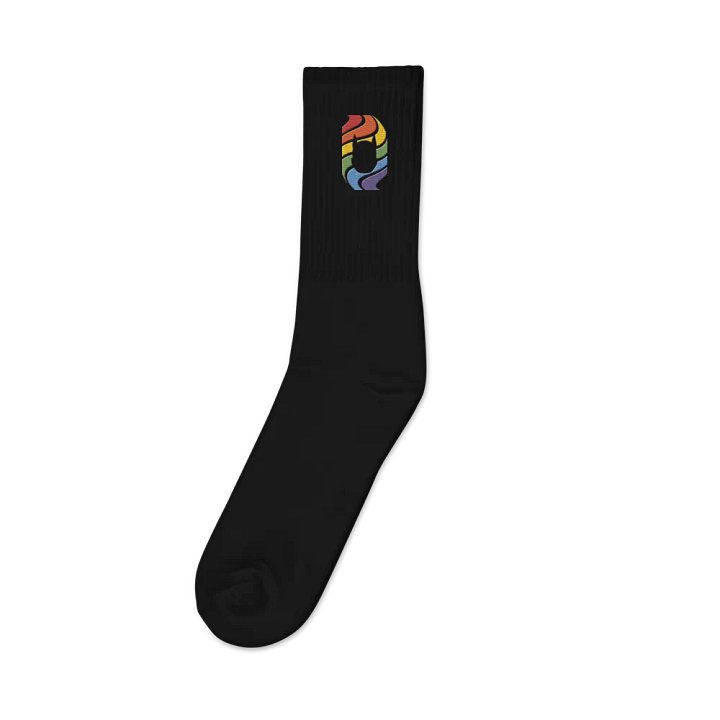Pup in Rainbow - Embroidered Socks product image (1)