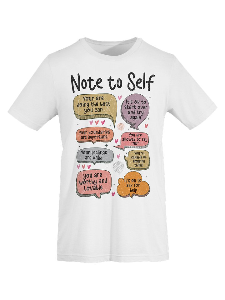 Note To Self- Your Feelings Are Valid Unisex T-Shirt product image (2)