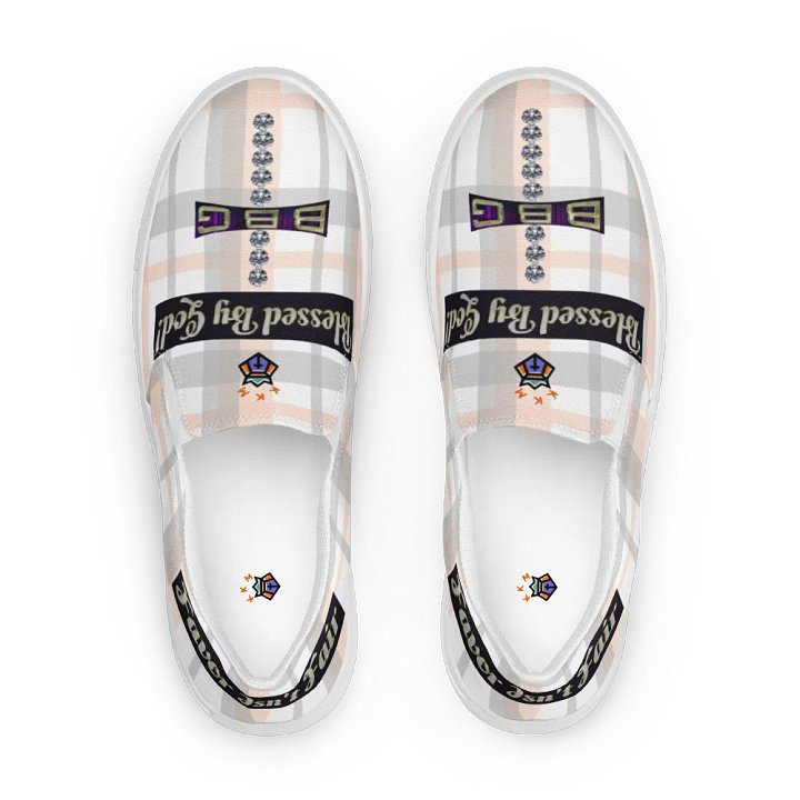 BBG Pink Plaid Women's Slip On product image (1)