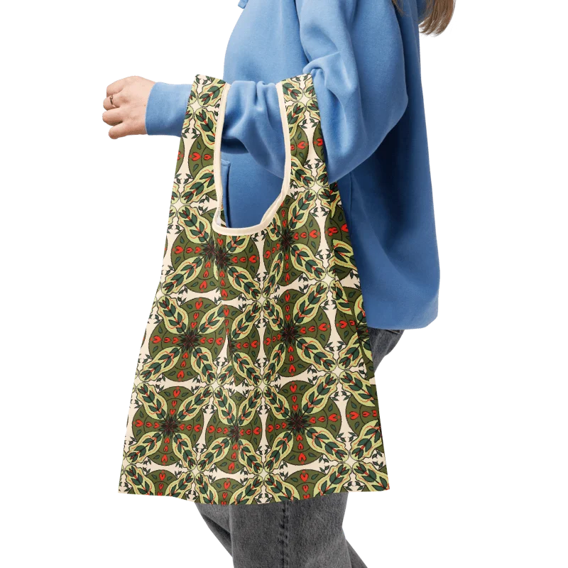 Green Goddess Reusable Grocery Tote Bag product image (3)