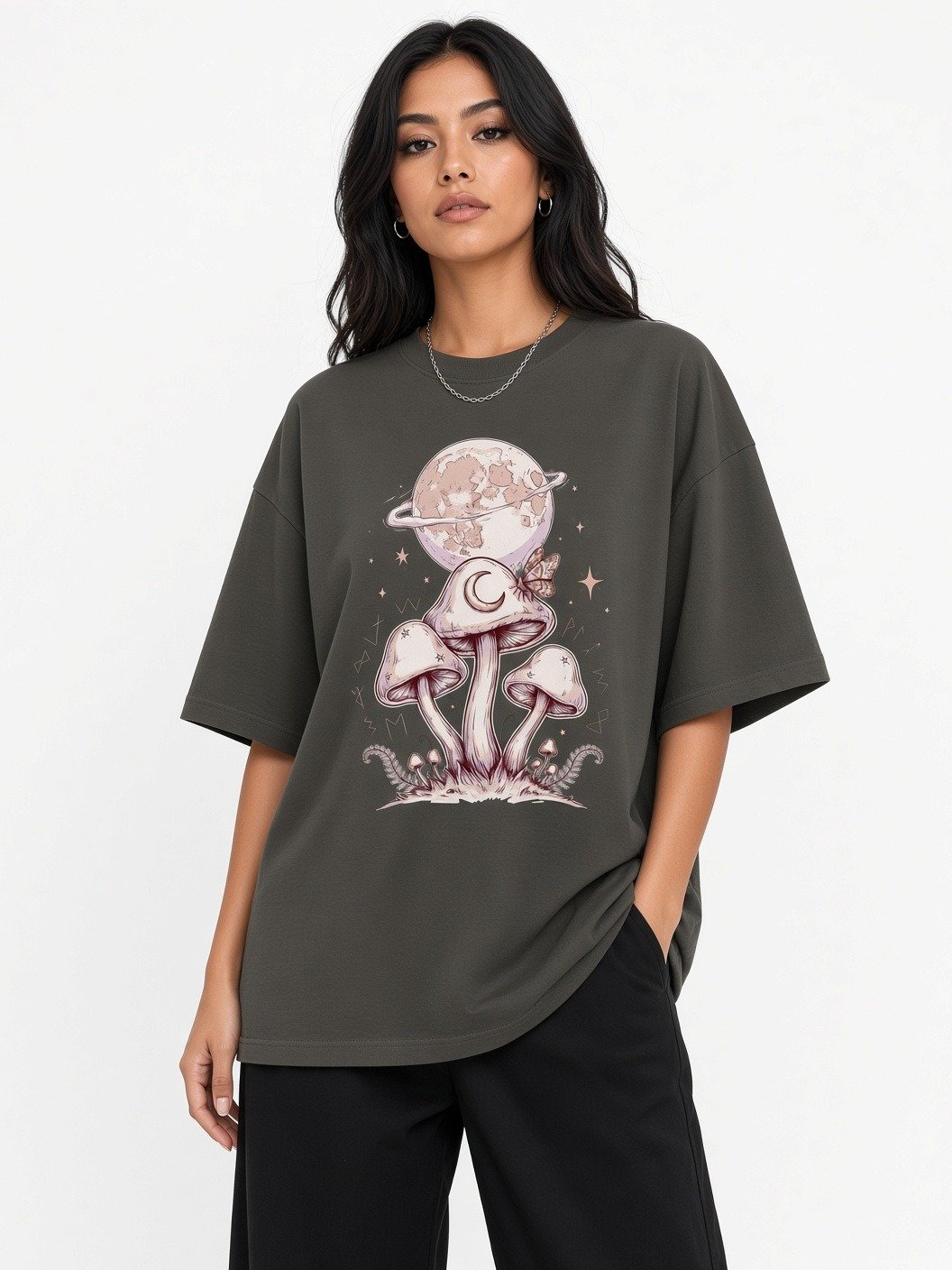 Mooncap Grove // Ringed Moon Heavyweight Box Tee product image (1)