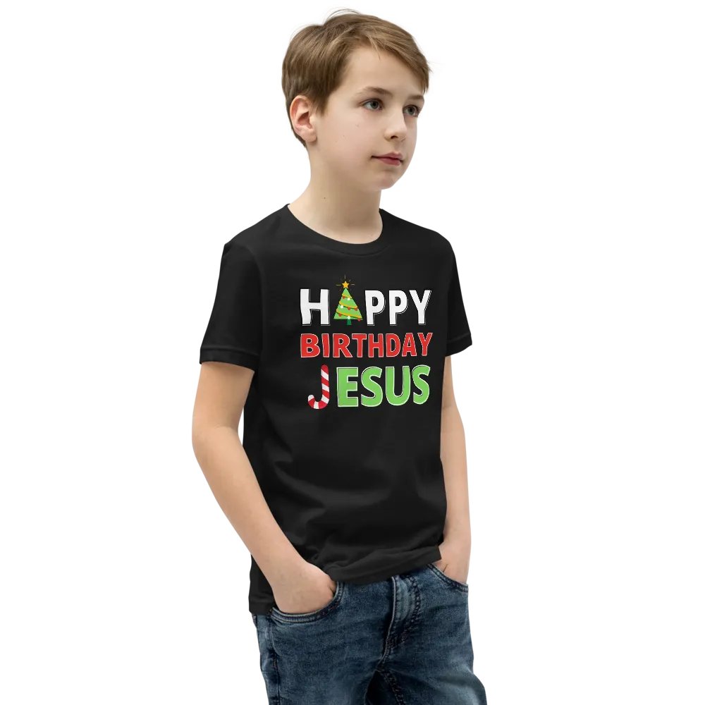 Happy Birthday Jesus Christmas Kids T-Shirt product image (3)
