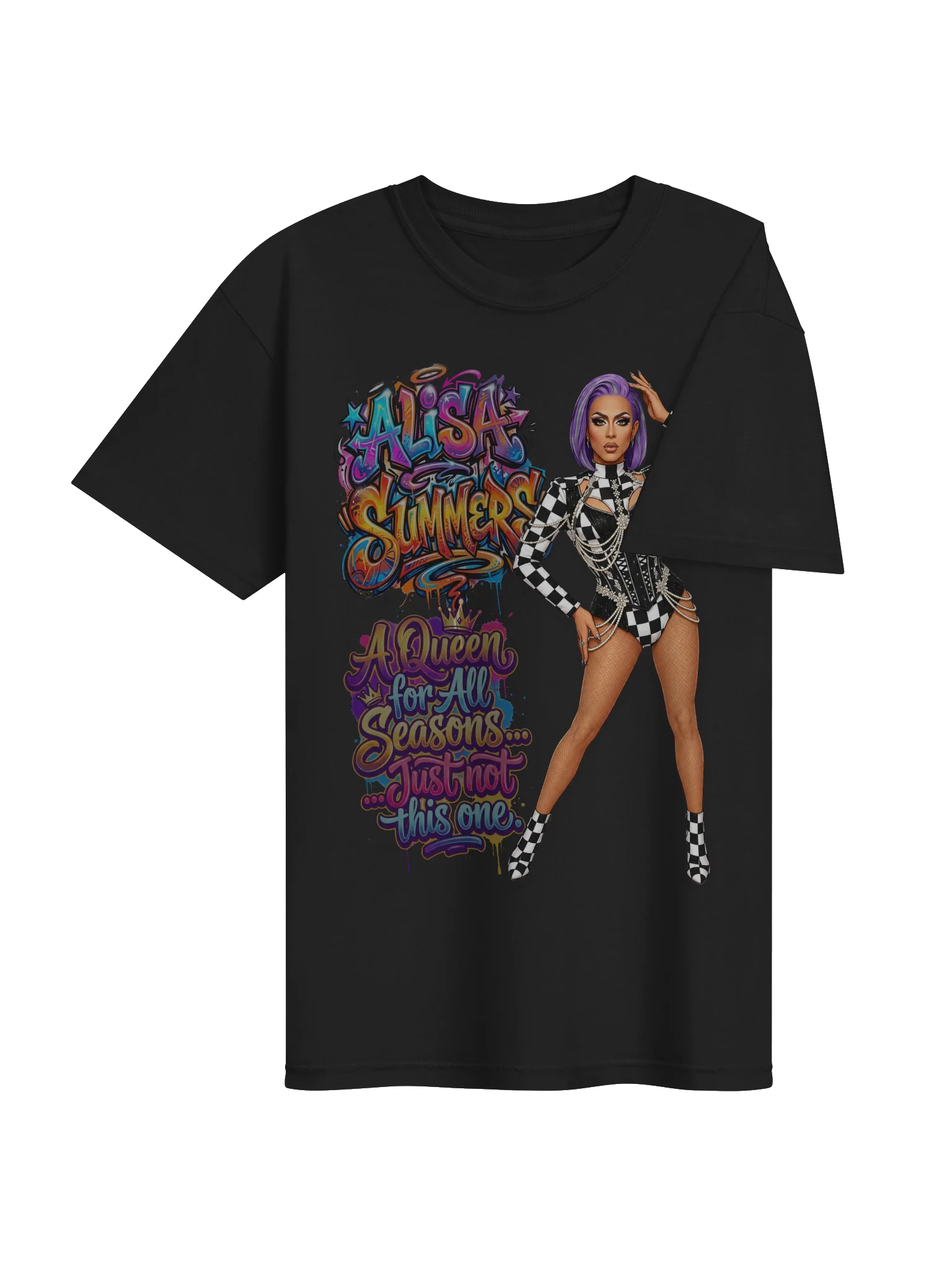 Queen for All Seasons Heavyweight Tee — Black product image (4)