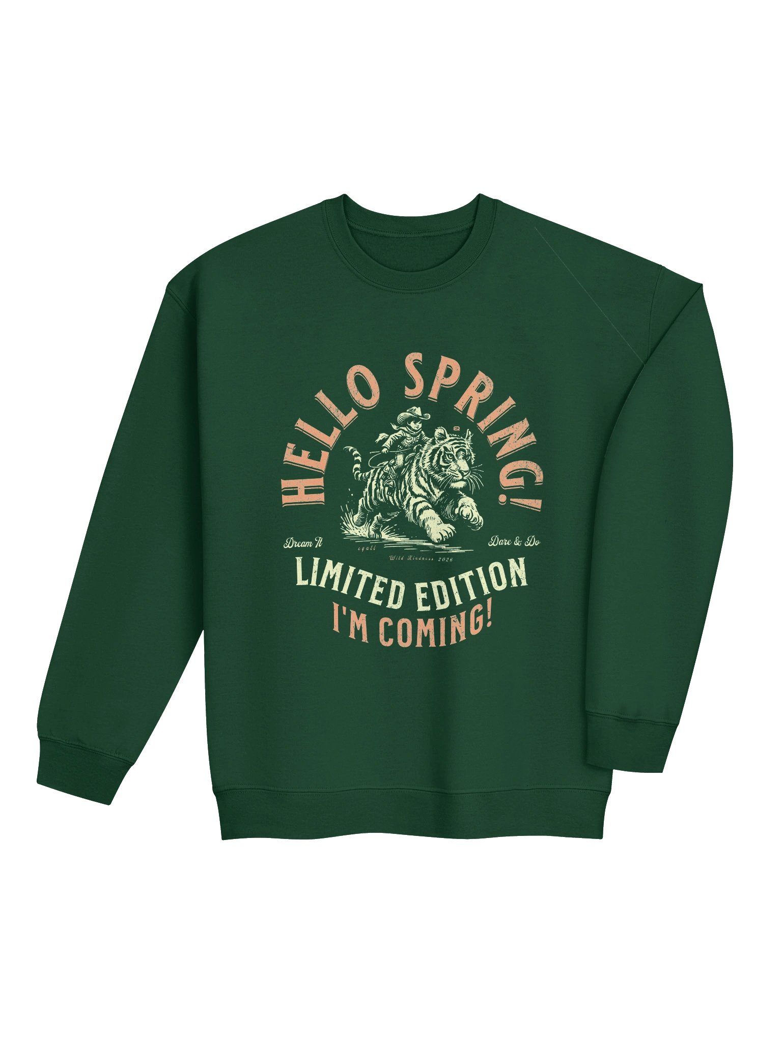 Hello Spring! I'm coming! Unisex Gildan Sweatshirt EQALL® Originals_Green product image (9)