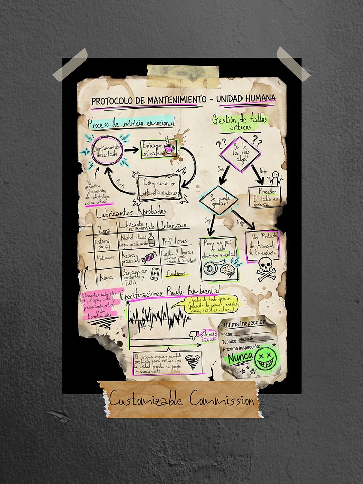 Protocolo de Mantenimiento Humano [ESPAÑOL] product image (1)