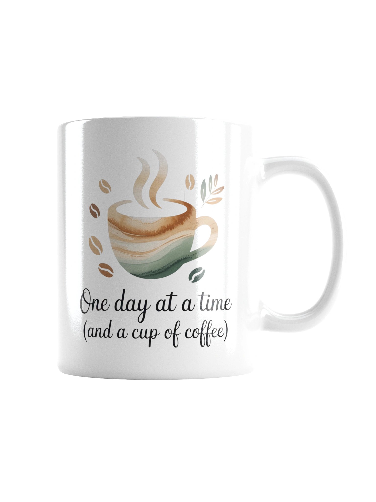 One Day at a Time Coffee Mug – Mindful Lifestyle Gift product image (3)