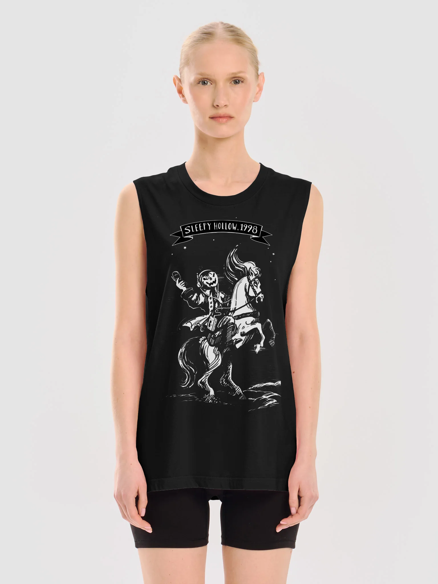 “Sleepy Hollow, 1998” Woodcut Muscle Tank product image (3)