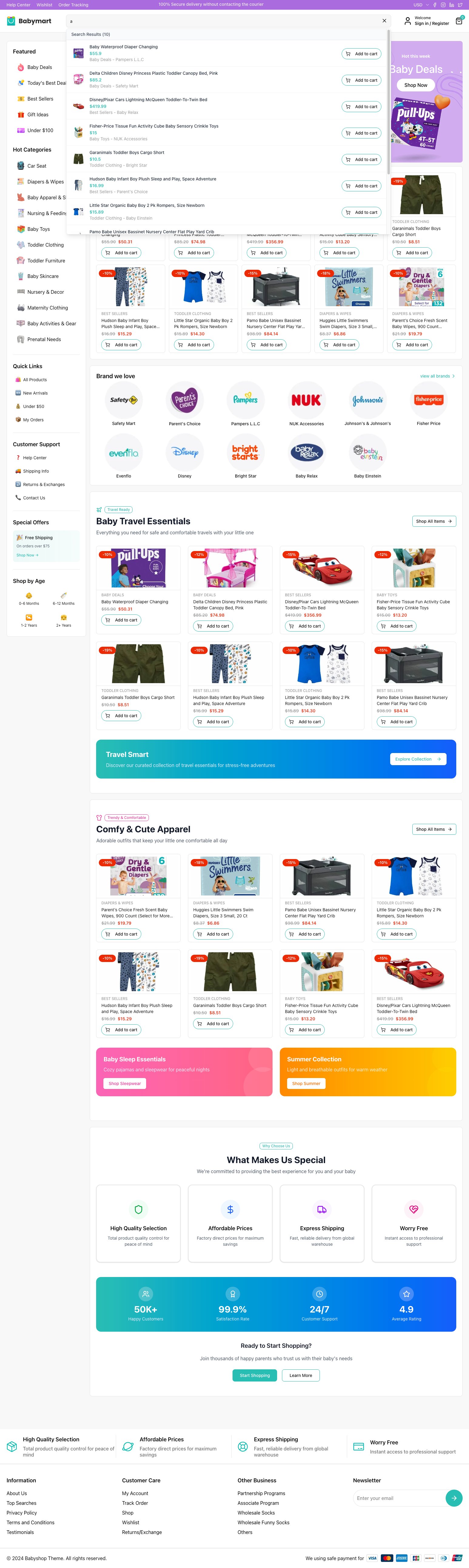 Complete E-commerce Solution - BabyShop Platform product image (8)