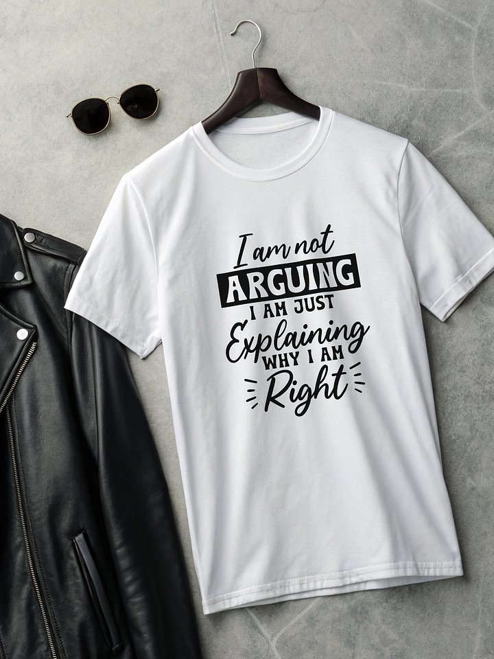 I Am Not Arguing I Am Just Explaining Women White T-Shirt product image (2)