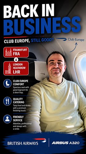This week, I’m on board @british_airways Club Europe for the short hop from Frankfurt to London Heathrow. A routine route, pe...