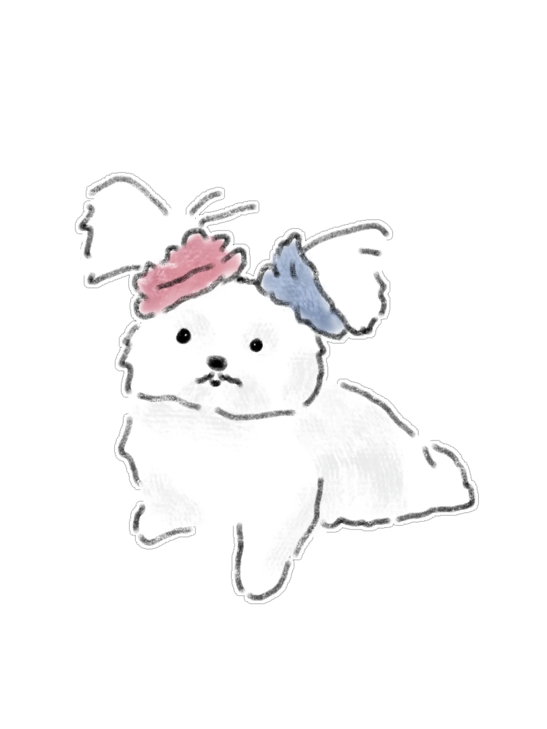 Cool & Stylish White Puppy Digital PNG Graphics Pack (15 Designs) product image (2)
