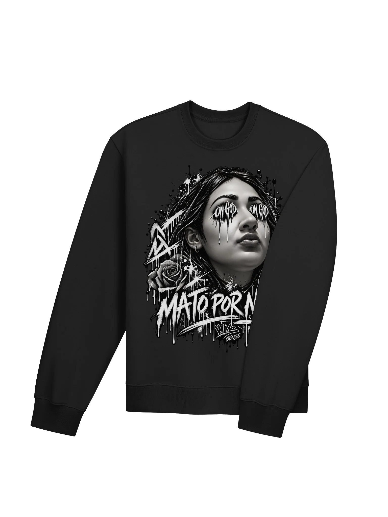 On God Rose Drip Sweatshirt product image (11)