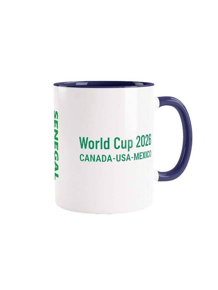 Senegal 2026 World Cup Flag Mug - Senegal Soccer Fan Coffee Cup - Premium Two-Tone Ceramic Mug product image (1)